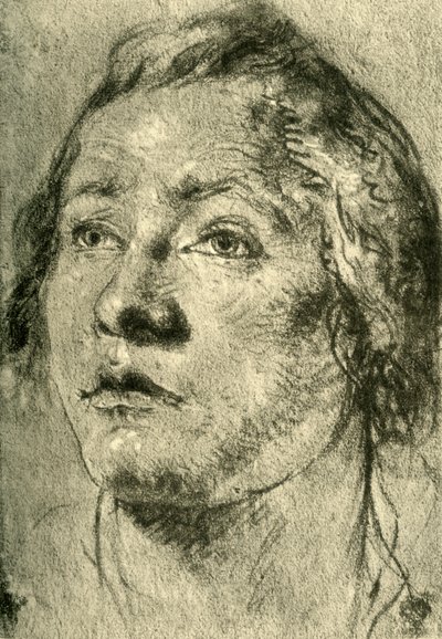 Cabeza de un joven, mediados del siglo XVIII, 1928 de Giovanni Battista Tiepolo