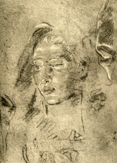 Cabeza de una joven, mediados del siglo XVIII, 1928 de Giovanni Battista Tiepolo