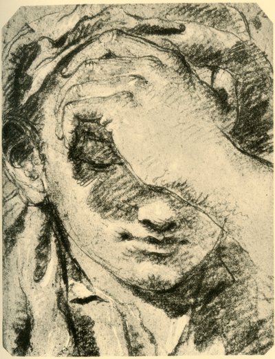 Cabeza de una joven, mediados del siglo XVIII, 1928 de Giovanni Battista Tiepolo