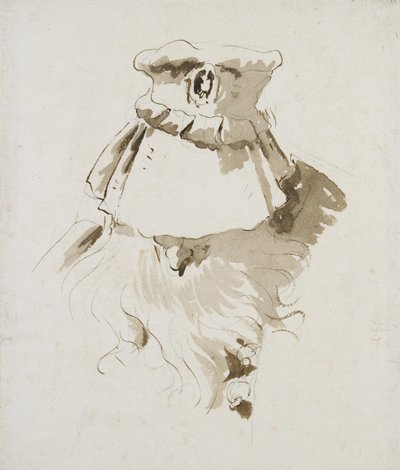 Cabeza de un hombre con barba de Giovanni Battista Tiepolo