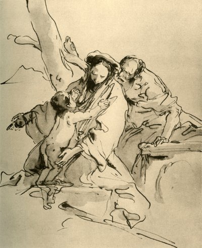Sagrada Familia, mediados del siglo XVIII, 1928 de Giovanni Battista Tiepolo