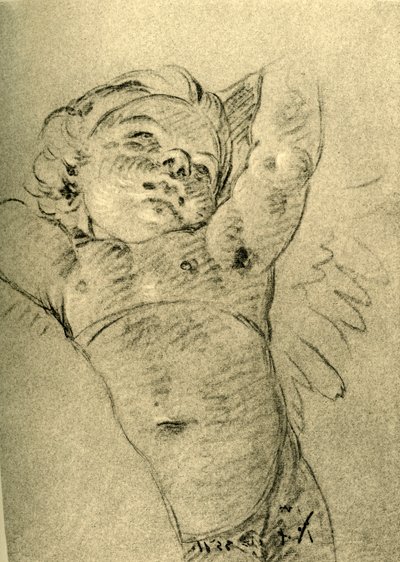 Cupido flotante, mediados del siglo XVIII de Giovanni Battista Tiepolo