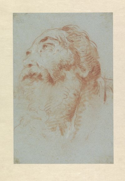 Cabeza de un anciano de Giovanni Battista Tiepolo