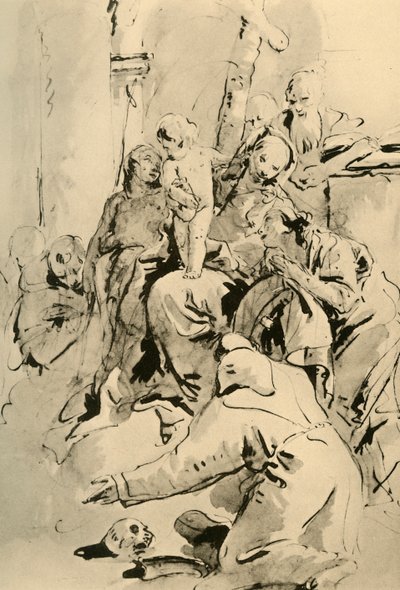 Madonna con santos, mediados del siglo XVIII, 1928 de Giovanni Battista Tiepolo