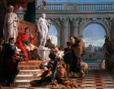 Mecenas presentando las Artes a Augusto, 1743 de Giovanni Battista Tiepolo
