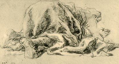 Hombre postrado en oración, 1765-1770, 1928 de Giovanni Battista Tiepolo