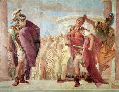 Minerva impidiendo que Aquiles mate a Agamenón, de 