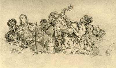 Músicos, 1752, 1928 de Giovanni Battista Tiepolo