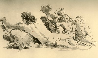 Nereidas y Tritón, c1753-1762, 1928 de Giovanni Battista Tiepolo