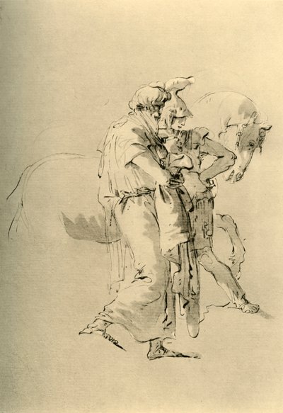 Viejo y joven soldado, mediados del siglo XVIII, 1928 de Giovanni Battista Tiepolo