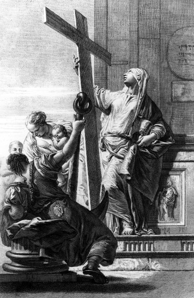 Personificaciones de Fe, Esperanza y Amor, grabado por Pietro Monaco, c.1750 de Giovanni Battista Tiepolo