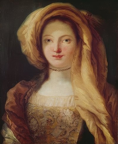 Retrato de su esposa de Giovanni Battista Tiepolo