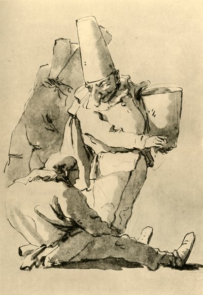 Pulcinelli, mediados del siglo XVIII, 1928 de Giovanni Battista Tiepolo