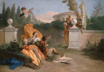 Rinaldo y Armida en su jardín de Giovanni Battista Tiepolo
