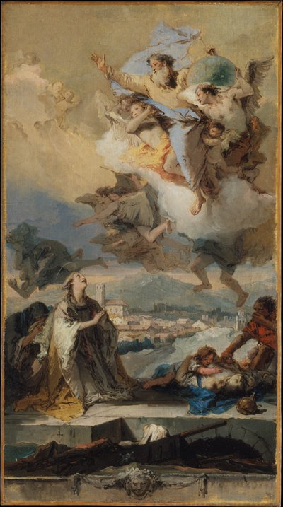 Santa Tecla rezando por los apestados de Giovanni Battista Tiepolo