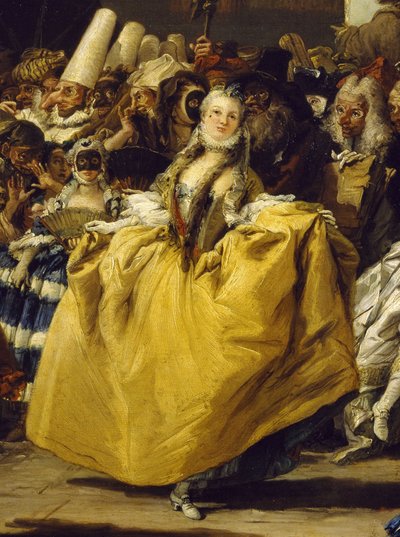Escena de carnaval o El minué de Giovanni Battista Tiepolo