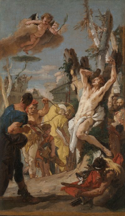 Estudio para El martirio de San Sebastián..., 1739 de Giovanni Battista Tiepolo