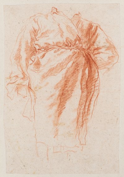 Estudio de una figura drapeada de Giovanni Battista Tiepolo