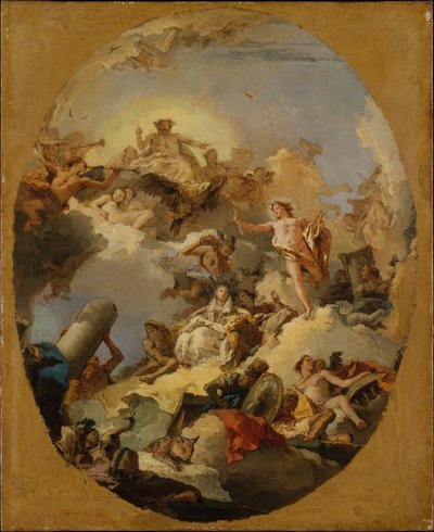 La apoteosis de la monarquía española de Giovanni Battista Tiepolo
