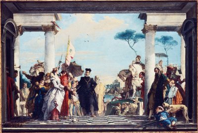 La llegada de Enrique III a la Villa Contarini de Giovanni Battista Tiepolo