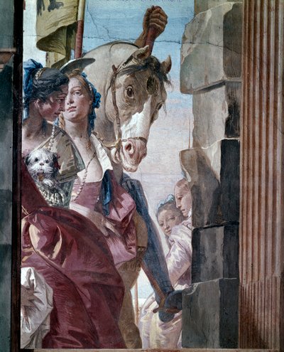 El séquito de Cleopatra de Giovanni Battista Tiepolo