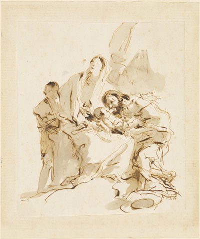 La Sagrada Familia de Giovanni Battista Tiepolo