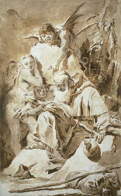 La tentación de San Antonio de Giovanni Battista Tiepolo