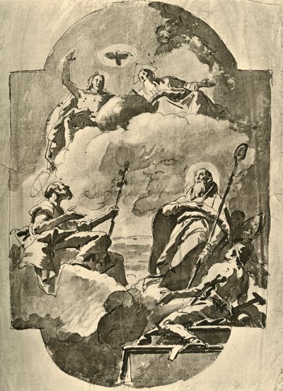 La Trinidad y los Santos, mediados del siglo XVIII, 1928 de Giovanni Battista Tiepolo