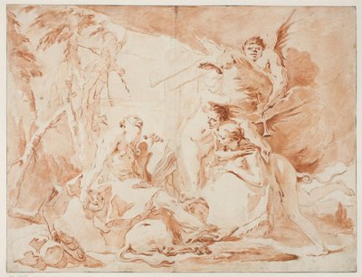 Las tentaciones de San Jerónimo de Giovanni Battista Tiepolo