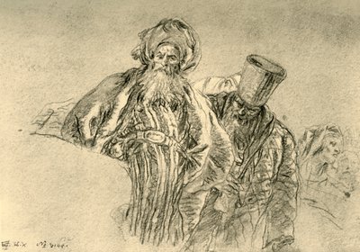 Dos comerciantes orientales, 1753, 1928 de Giovanni Battista Tiepolo