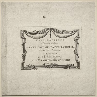 Varios caprichos de Giovanni Battista Tiepolo