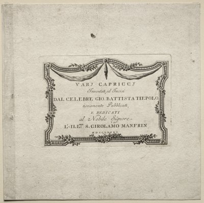 Varios caprichos, 1785 de Giovanni Battista Tiepolo