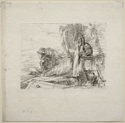 Varios caprichos: El filósofo de pie con libro de Giovanni Battista Tiepolo