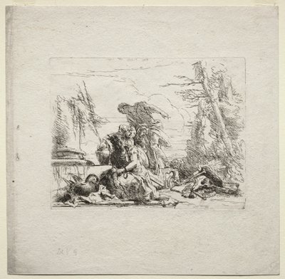 Varios caprichos: La mujer esposada de Giovanni Battista Tiepolo