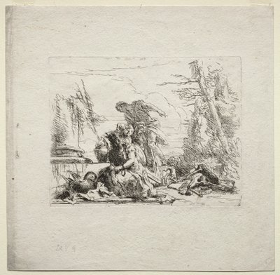 Varios caprichos: La mujer esposada, 1785 de Giovanni Battista Tiepolo