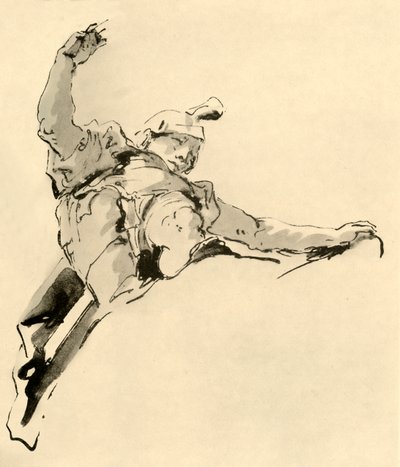 Guerrero de pie sobre nubes, mediados del siglo XVIII, 1928 de Giovanni Battista Tiepolo