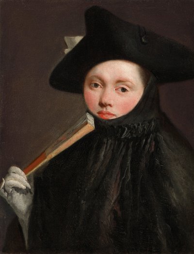 Jovencita con sombrero tricornio de Giovanni Battista Tiepolo