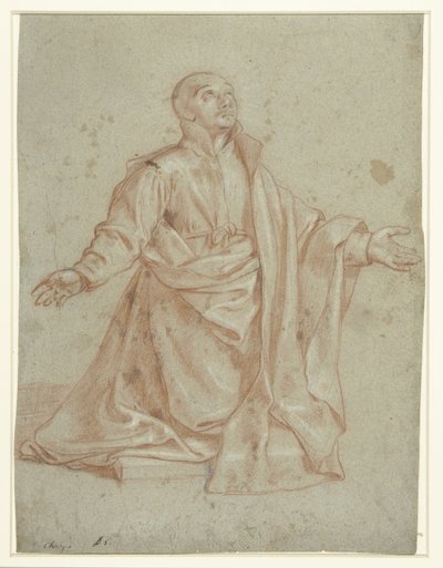 San Ignacio de Loyola, en adoración de Giovanni Battista del Cairo