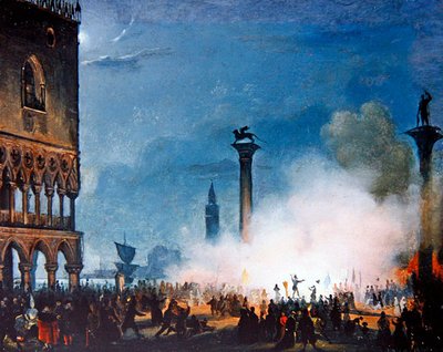 Una escena veneciana de Giovanni Battista della Libera