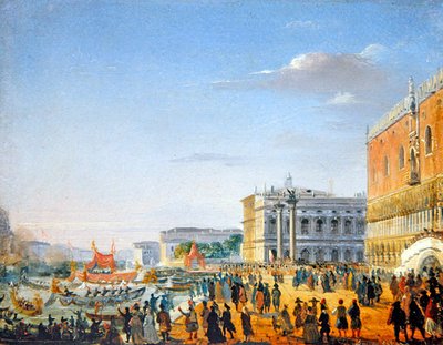 Una escena veneciana de Giovanni Battista della Libera