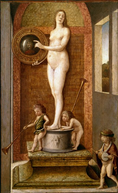 Alegoría de la Prudencia (o Vanidad) de Giovanni Bellini