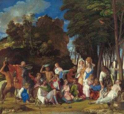 La fiesta de los dioses. 1514/29 de Giovanni Bellini