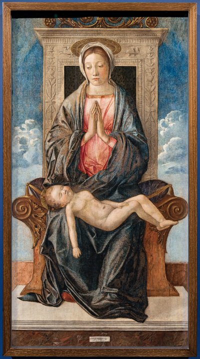Madonna con bebé dormido, de Giovanni bellini, c.1470. de Giovanni Bellini
