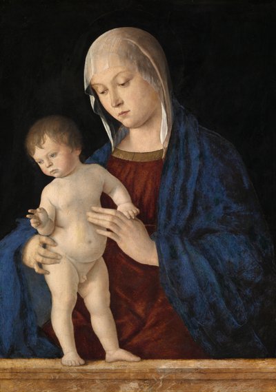 Virgen con el Niño Bendiciendo, c.1475 (óleo sobre tabla) de Giovanni Bellini
