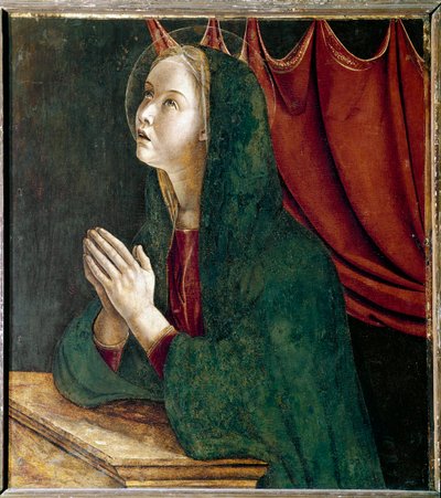 Políptico de San Vicente Ferrer: Virgen de la Anunciación de Giovanni Bellini