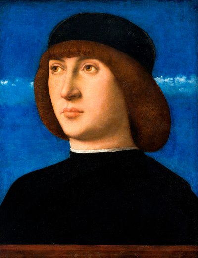 Retrato de un joven, c.1490 (óleo sobre tabla) de Giovanni Bellini