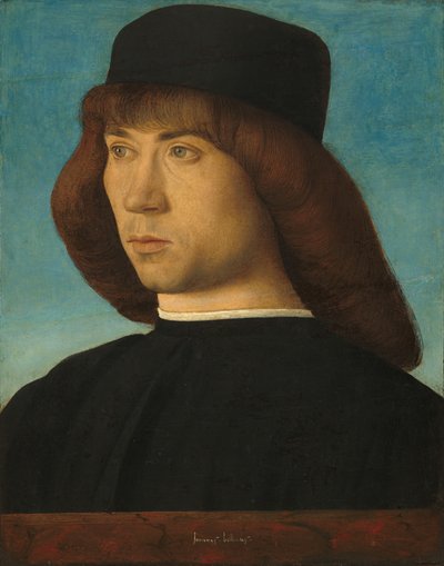 Retrato de un joven, c. 1490 de Giovanni Bellini