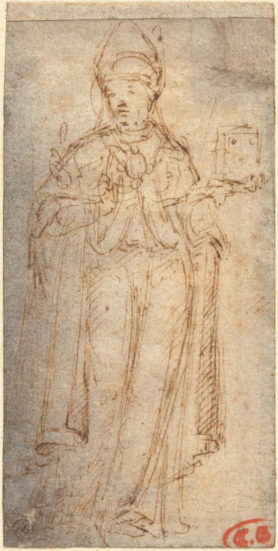 San Luis de Tolosa Sosteniendo un Libro de Giovanni Bellini
