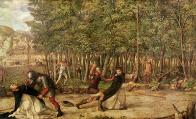 El asesinato de San Pedro Mártir, 1507 de Giovanni Bellini