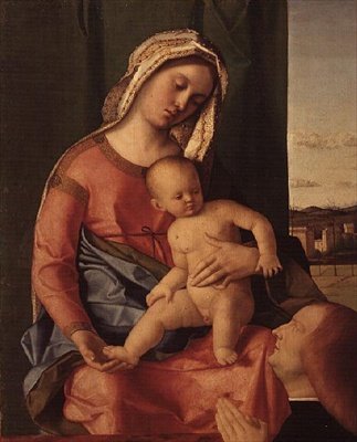 La Madonna y el Niño con un donante de Giovanni Bellini